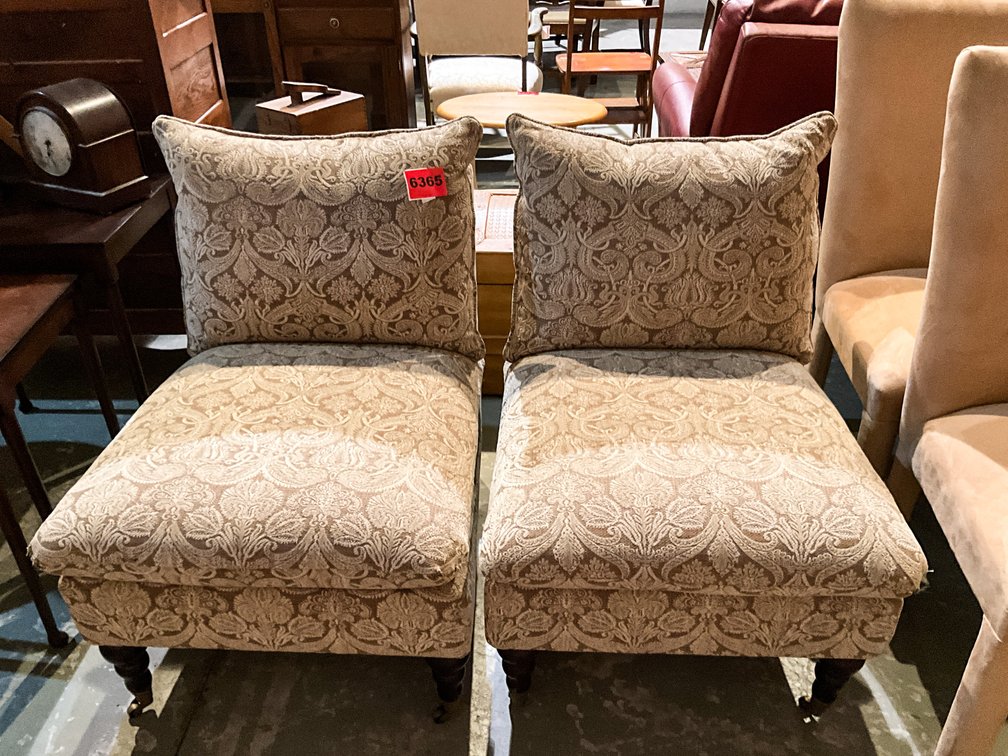 2 Matching Upholstered Chairs