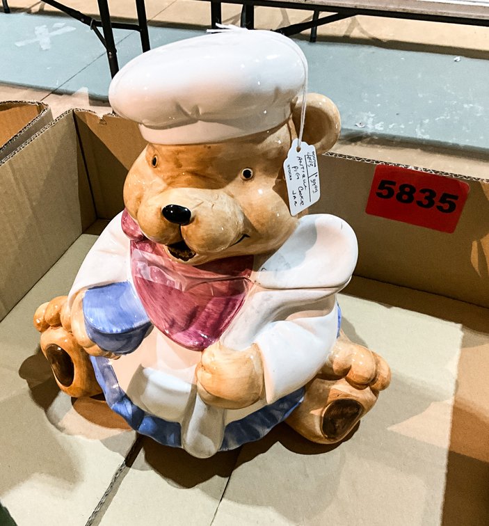 Antique Bear Cookie Jar 