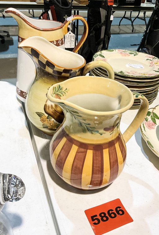 4 Decorative Pitchers 