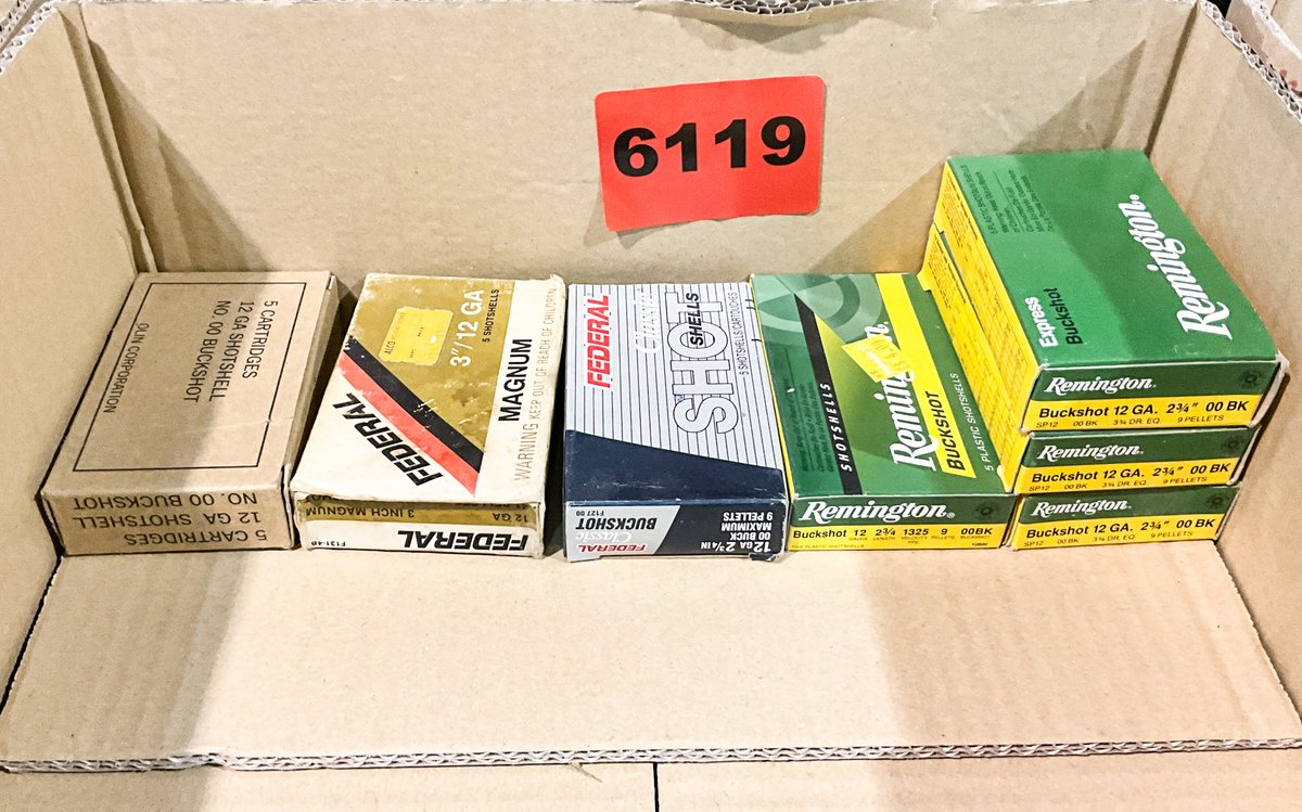7- Boxes 12 GA Buckshot 
