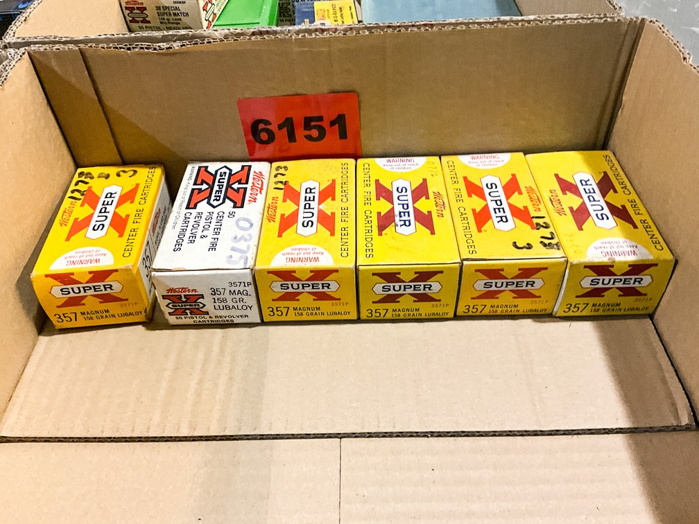 6 - Boxes 357 Mag Western Super X