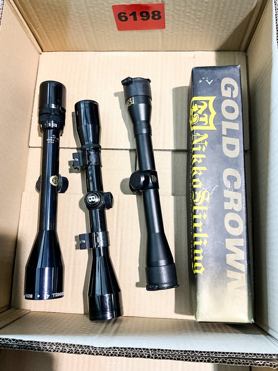 2 - Bushnell Scopes, 1 Nikko Stirling Scope 