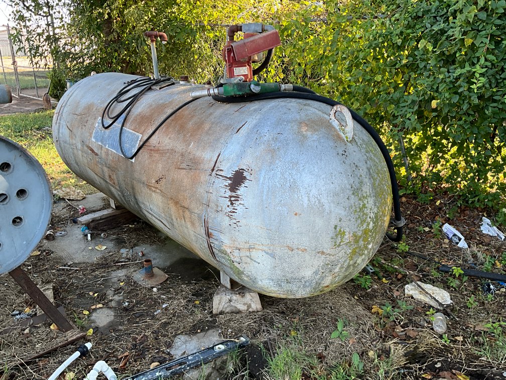 500 Gal Propane Tank Converted Into Fuel Tank..