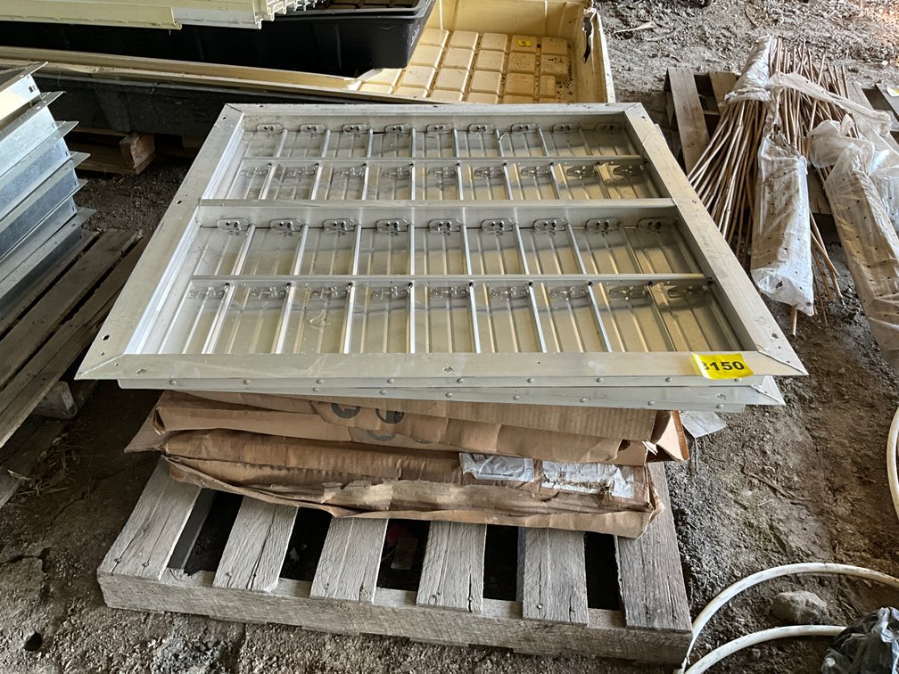 6 Louvers 2 Aluminium 38"X39" 4 In Box 