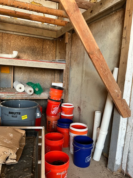 Remainder Of Contents In Building 5 Gal Buckets..