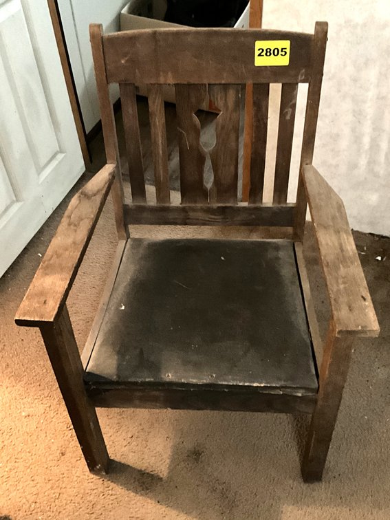 Vintage Oak Arm Chair 