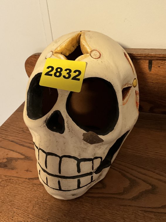 Large Stone Skull 