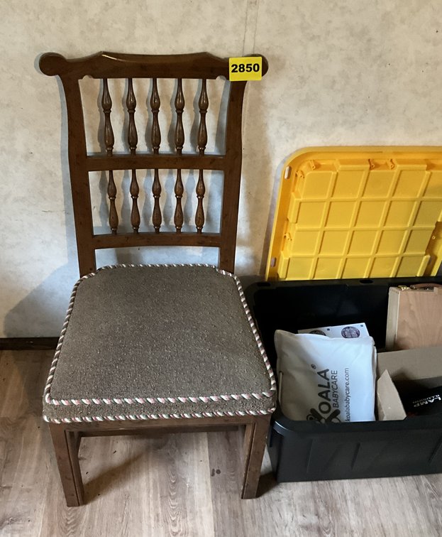 Solid Wood Chair Container Misc. Electronics 