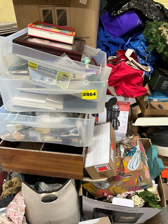 Half A Wall Of Misc. Oddsends, Cigar Boxes, Etc.