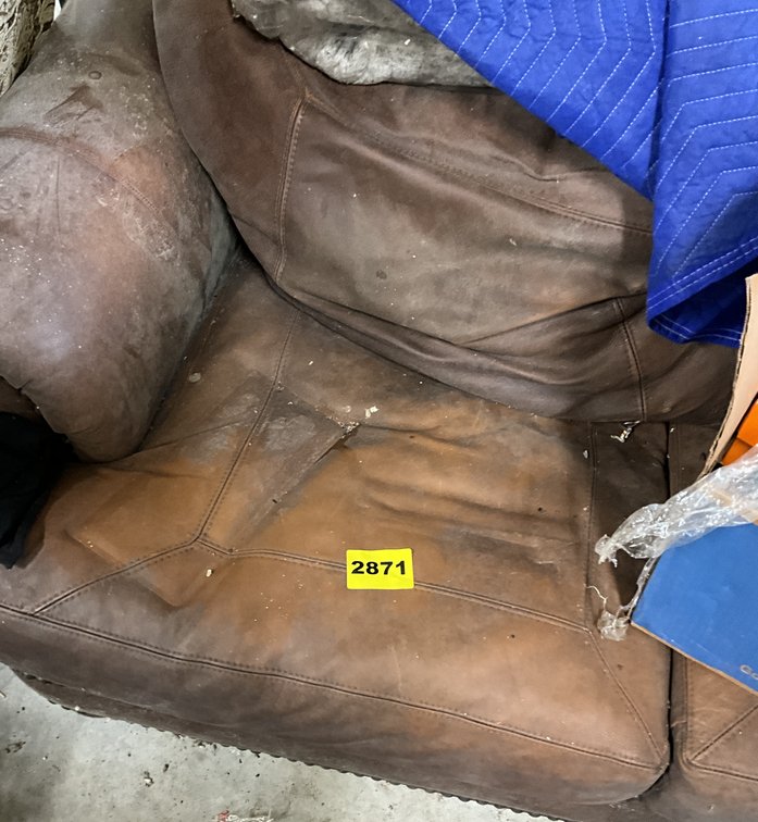 Leather Love Seat, Chair, Misc. 