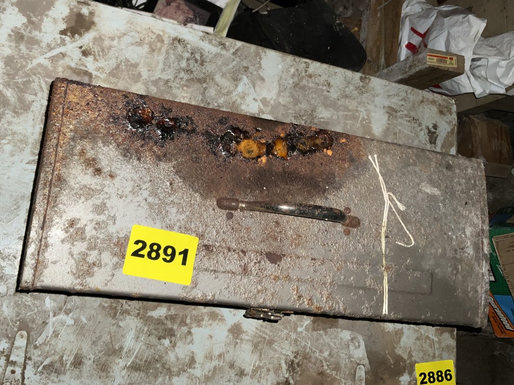 Metal Box W/ Fishing Gear 