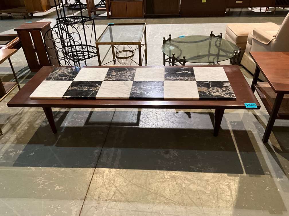 Chess Board Style Coffee Table