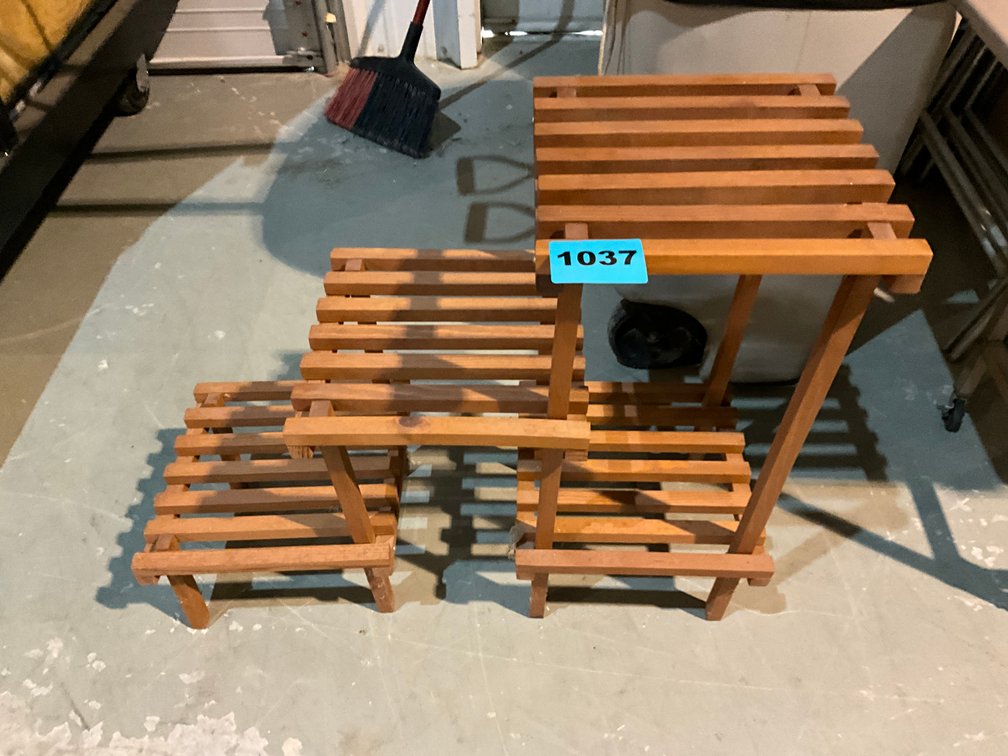 Tiered Wooden Plant Stand