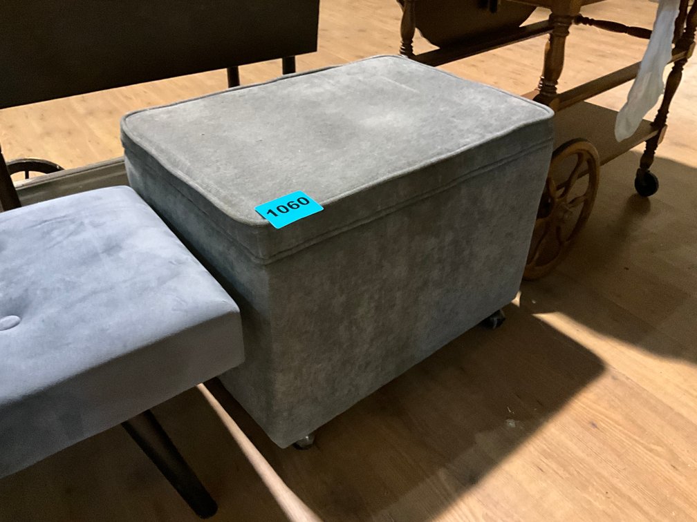 Fabric Storage Ottoman 