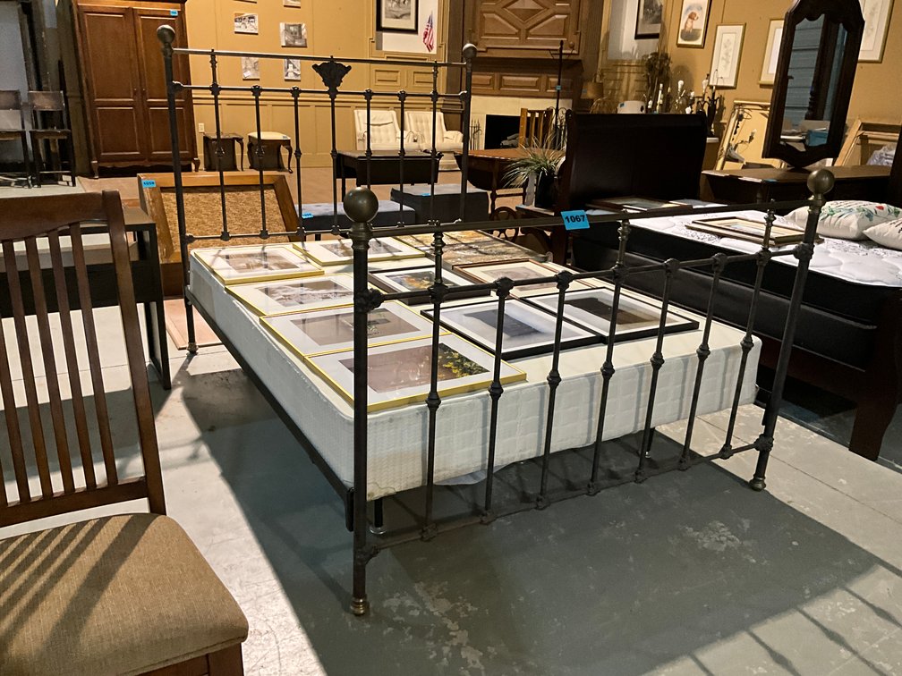 Wrought Iron Queen Size Bed Frame 
