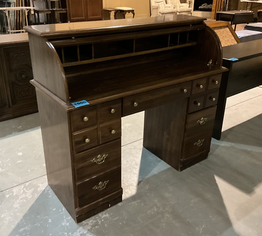 Vintage Roll-Top Desk 
