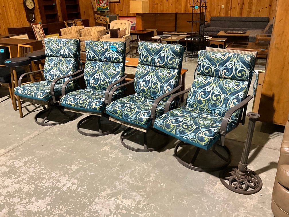 Set of Four Outdoor Patio Rocking Chairs