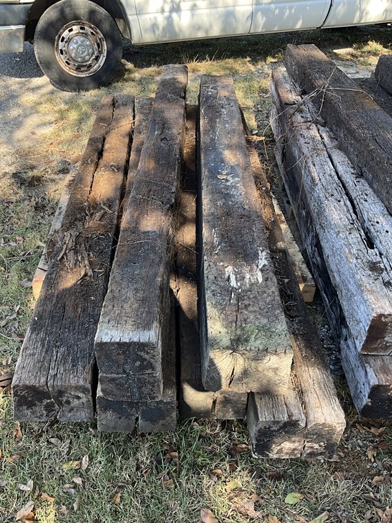 2 Pallets - 16 Total Railroad Ties 