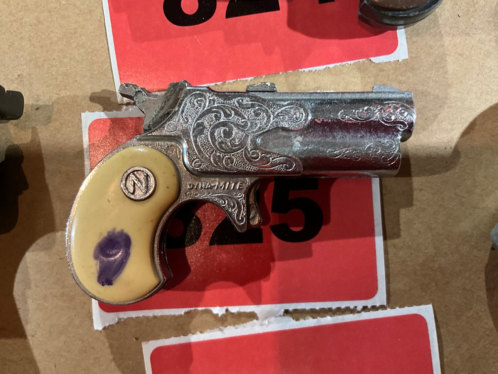 Nichols Dynamite Derringer Cap Gun White Grips 