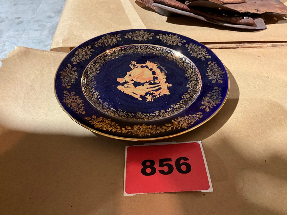 Limoges Castle 22K Gold Plate 