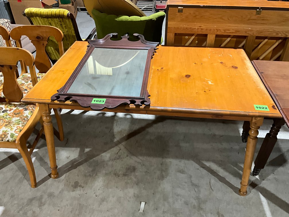 Pine Table W/ Four Matching Chairs 