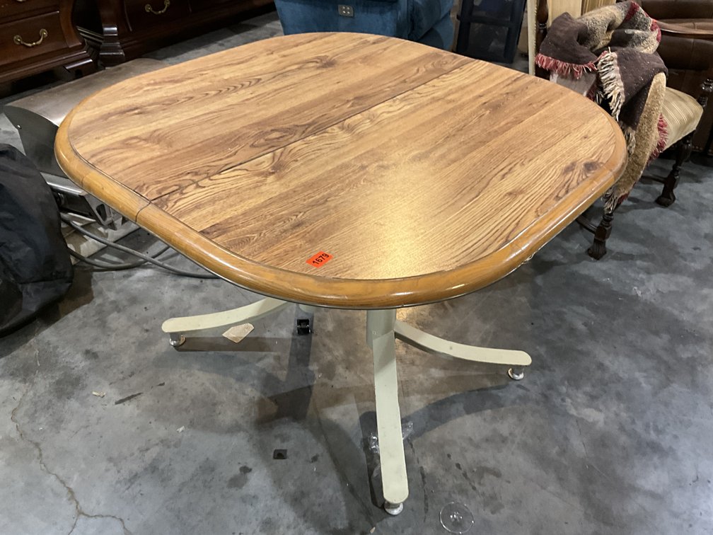Wood Top Dinette Table 40"