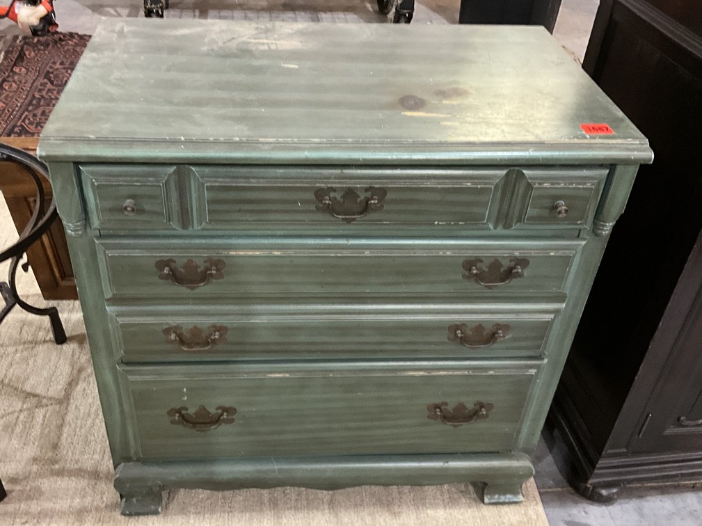 3 Drawer Chest Green 