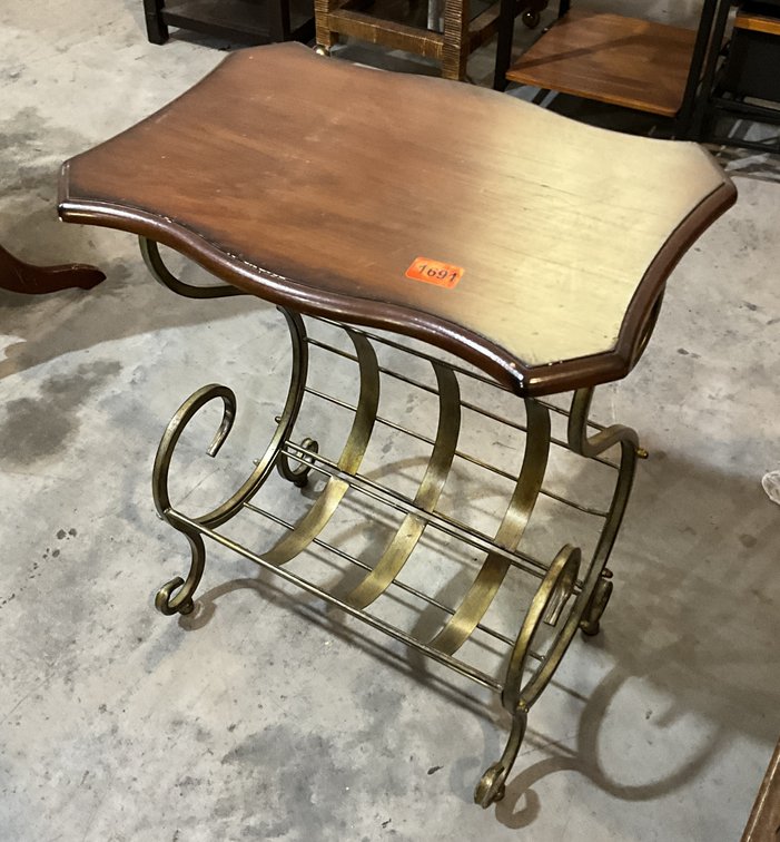 Magazine Rack Style Table 