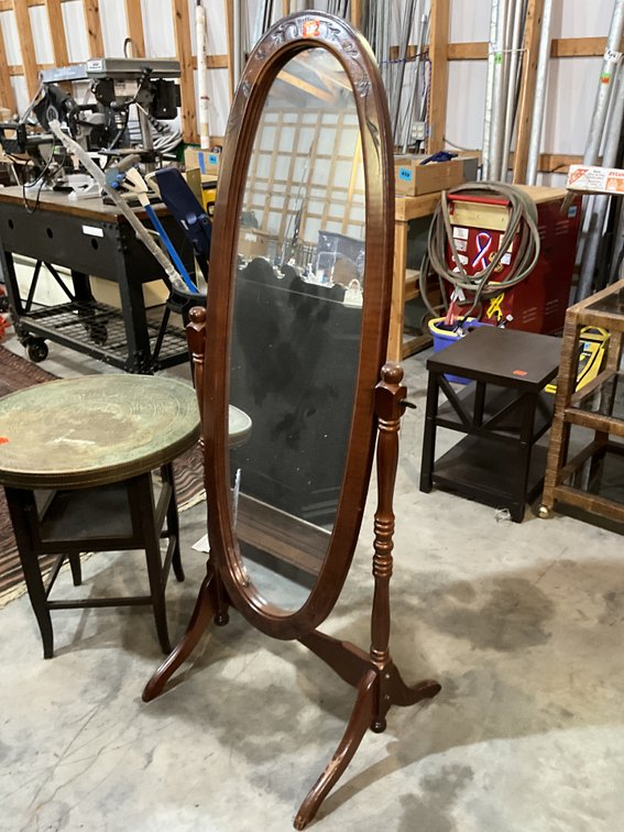 Oval Dressing Mirror Free Standing 