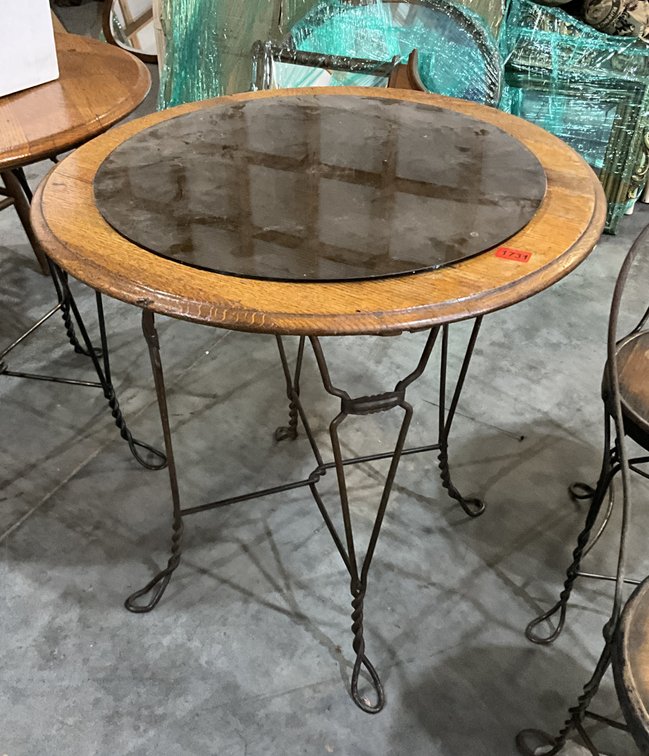 One Iron Ice Cream Parlor Table 30" Round 