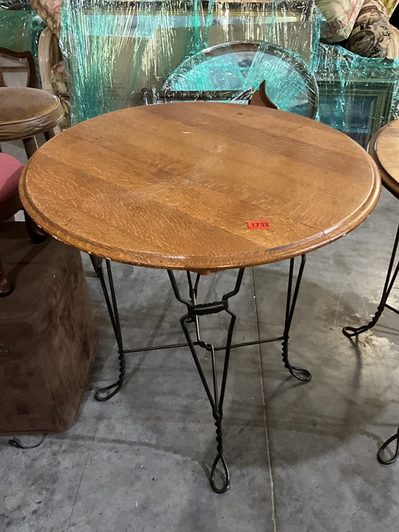 One Iron Ice Cream Parlor Table 30" Round 