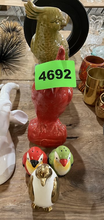 5 Asst. Bird Figurines 