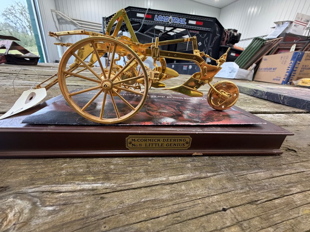 McCormick Deering No. 8 Little Genius 2-row Plow Model - Location: Joel's Tractors and Auction, LLC -  Strawberry Point, IA