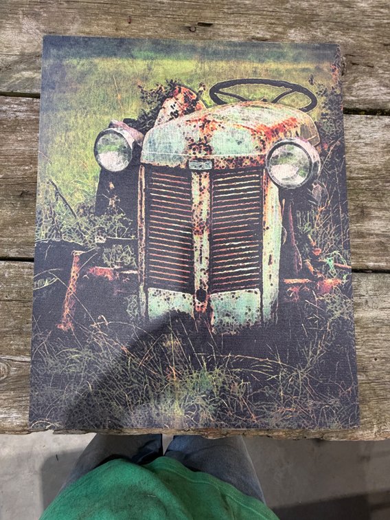 Lighted Ferguson Tractor Poster - Location: Joel's Tractors and Auction, LLC - Strawberry Point, IA