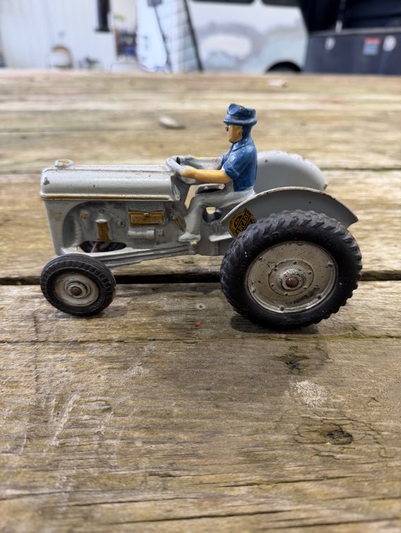 Ferguson Tractor with Man Model - Location: Joel's Tractors and Auction, LLC - Strawberry Point, IA