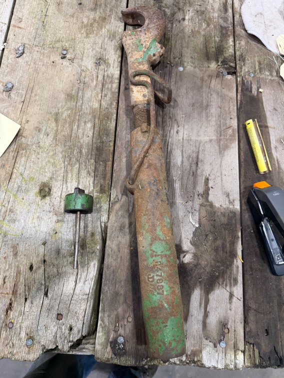Original John Deere 730-630 Tractor Top Center Link Arm & 720-730 Pony Engine Dip Stick - Location: Joel's Tractors & Auction - Strawberry Pt, IA.