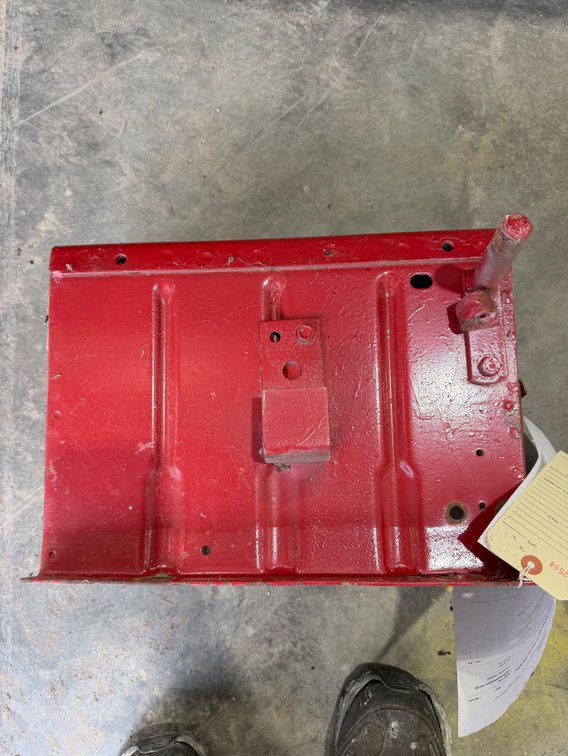 Original Farmall 460-560 Tractor Tool Box and Seat Frame - Location: Joel's Tractors & Auction - Strawberry Pt, IA.