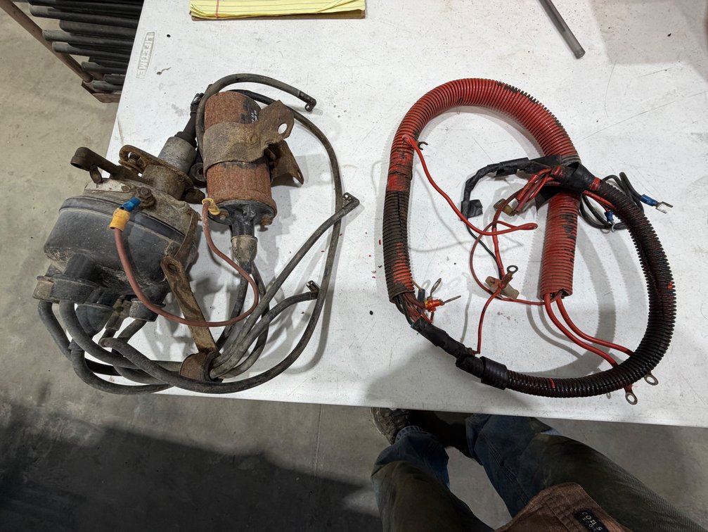 Original Ford 8N Tractor Side-Mount Distributor and Coil & 8N Wiring Harness - Item Location: Joel's Tractors & Auction - Strawberry Pt, IA.