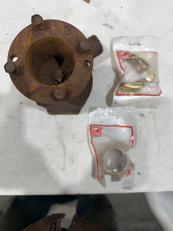 Ford-John Deere-Allis Chalmers-Massey Ferguson Tractor Float for Carburetor, New Old Stock Ford 8N, 800 Series Tractor Front Axle Pivot Bushing & Ford 600-800 Tractor Water Pump - Item Location: Joel's Tractors & Auction - Strawberry Pt, IA