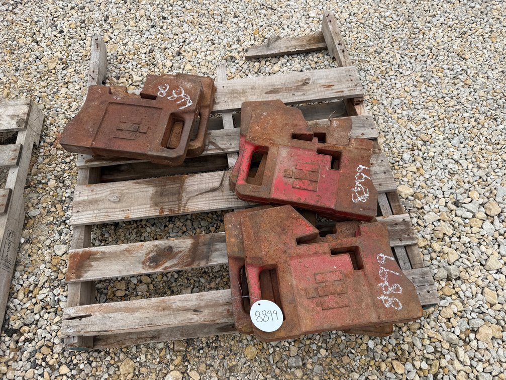 International Harvester Stamped 75-Pound Weights