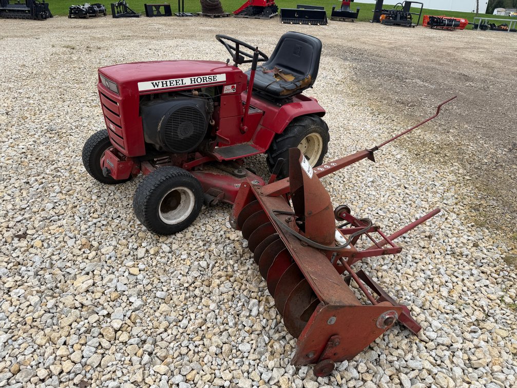 Wheel Horse Lawn Mower with Deck and Snow Blower