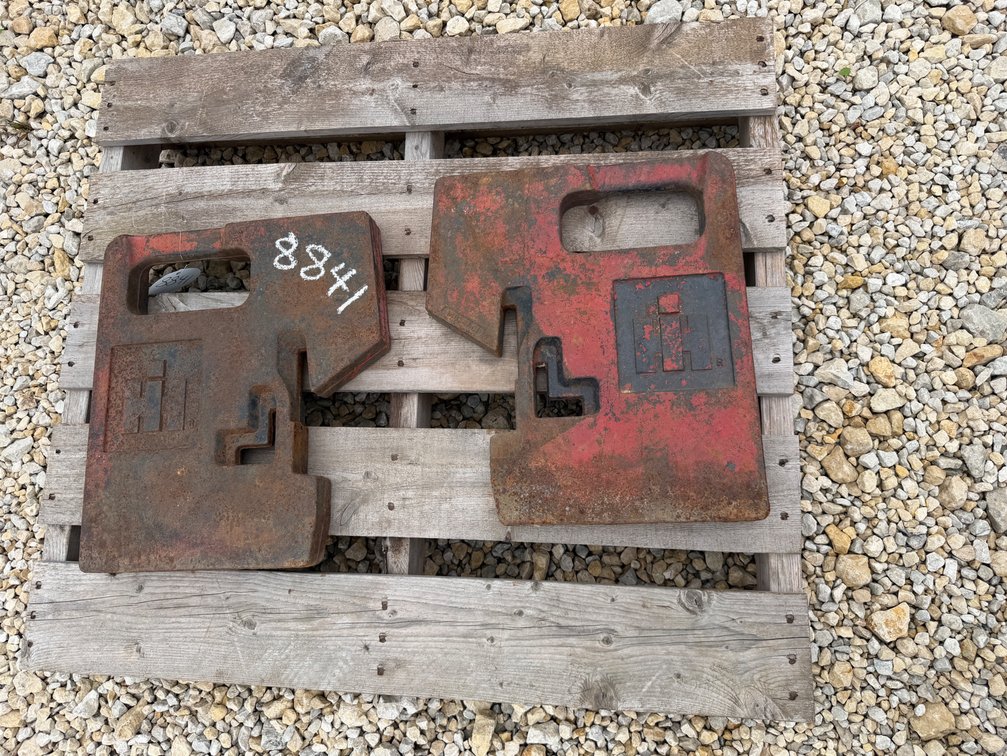 International Harvester original suitcase weights