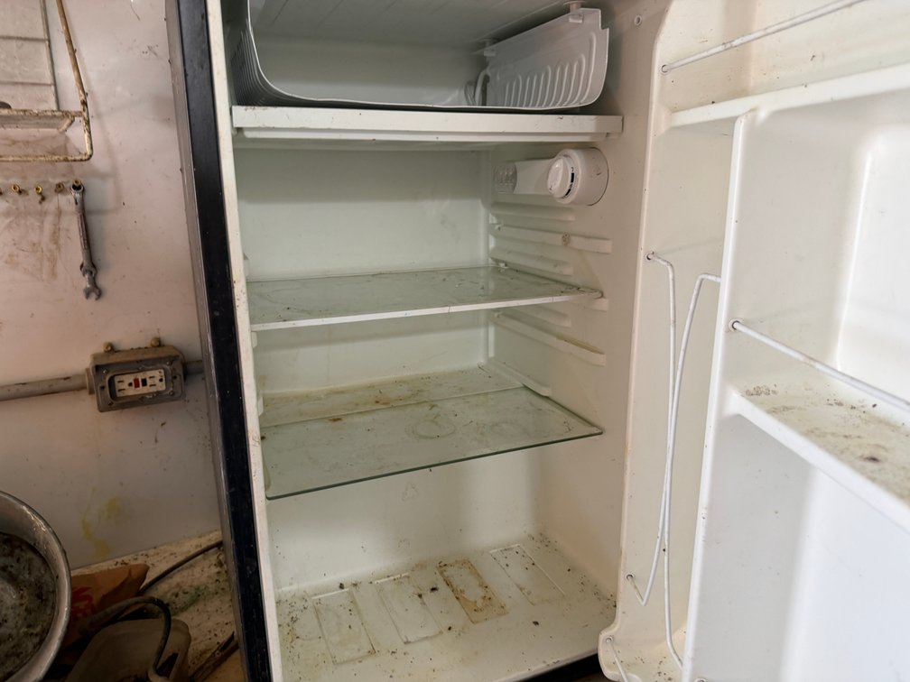Whirlpool Mini Fridge used for Medication Storage in Farrowing Building - Item Location: Farrowing Building – Medication Room – 7826 E Ave, Arlington, Iowa 50606