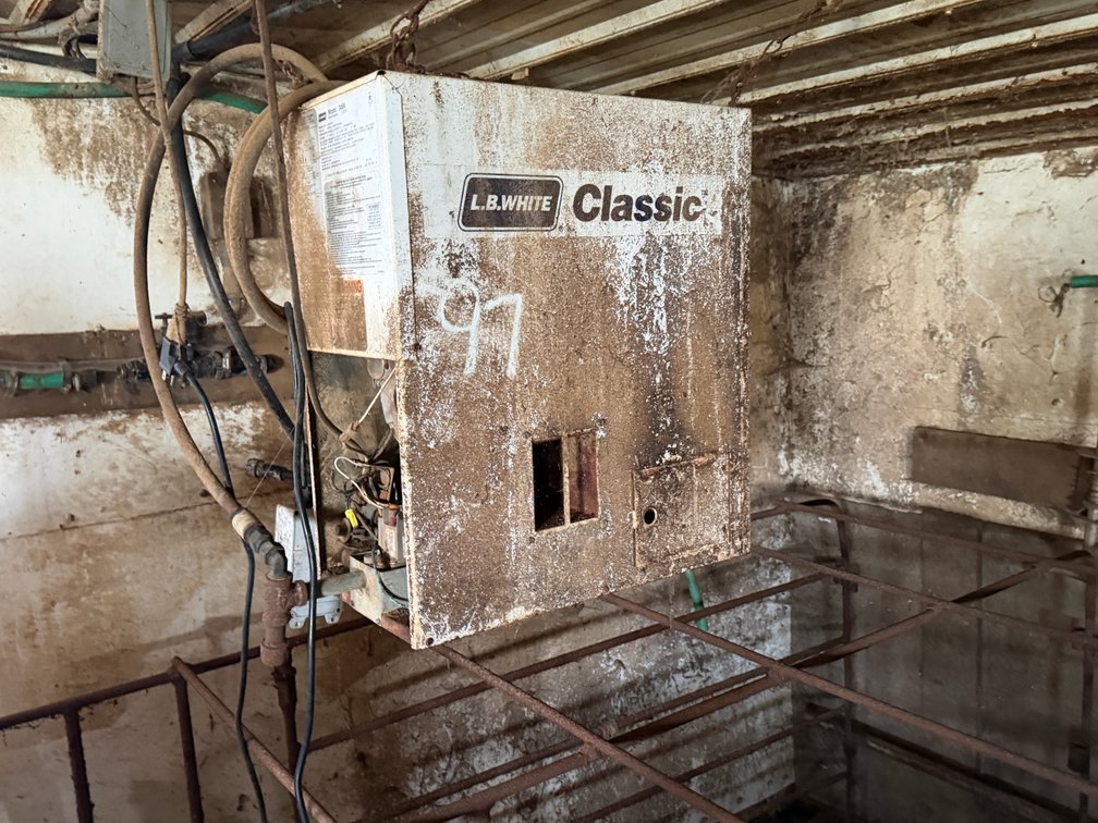 LB White Heater - 60,000 BTU - Item Location: Farrowing Building: Room F – 7826 E Ave, Arlington, Iowa 50606