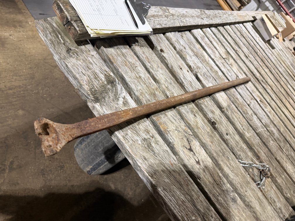 Railroad Tie Pry Bar - Item Location: Machine Shed – 7826 E Ave, Arlington, Iowa 50606