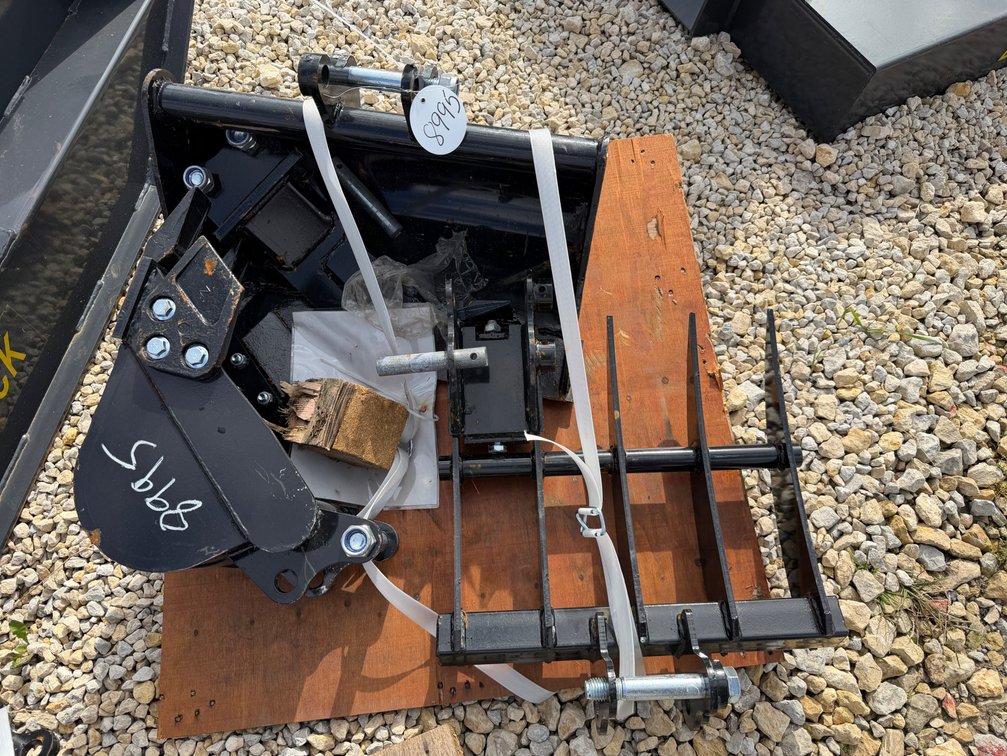 Five piece mini excavator attachment set