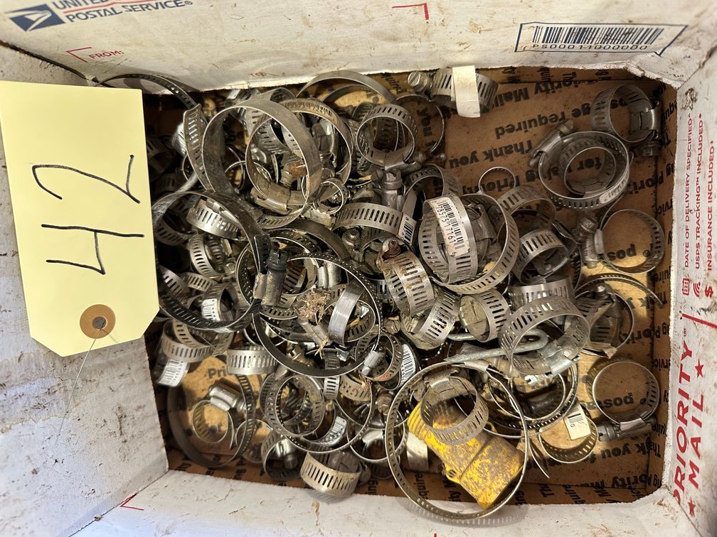 Hose Clamps - Item Location: Machine Shed – 7826 E Ave, Arlington, Iowa 50606