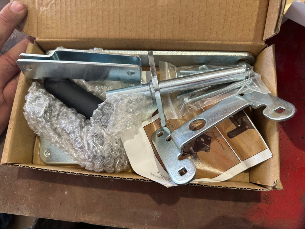 Hog Door Latch/Lock - New - Machine Shed – 7826 E Ave, Arlington, Iowa 50606