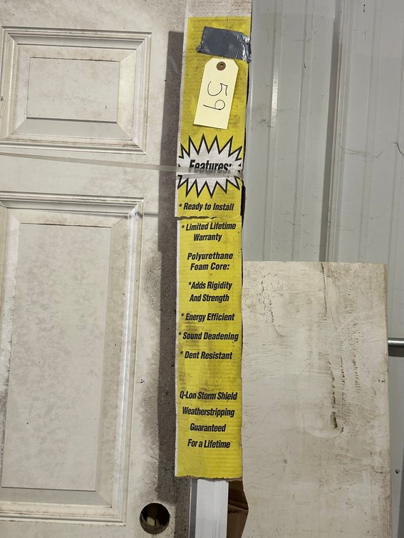 78" x 36" Mastercraft Fiberglass Door - Unused - X2 - Item Location: Machine Shed – 7826 E Ave, Arlington, Iowa 50606