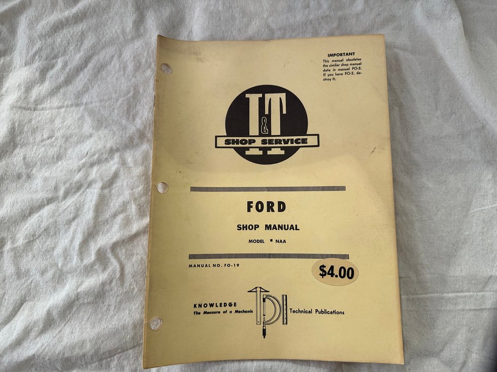 Ford I&T Shop Service Manuals & Flat Rate Manual – Various Models - Item Location: Machine Shed – 7826 E Ave, Arlington, Iowa 50606